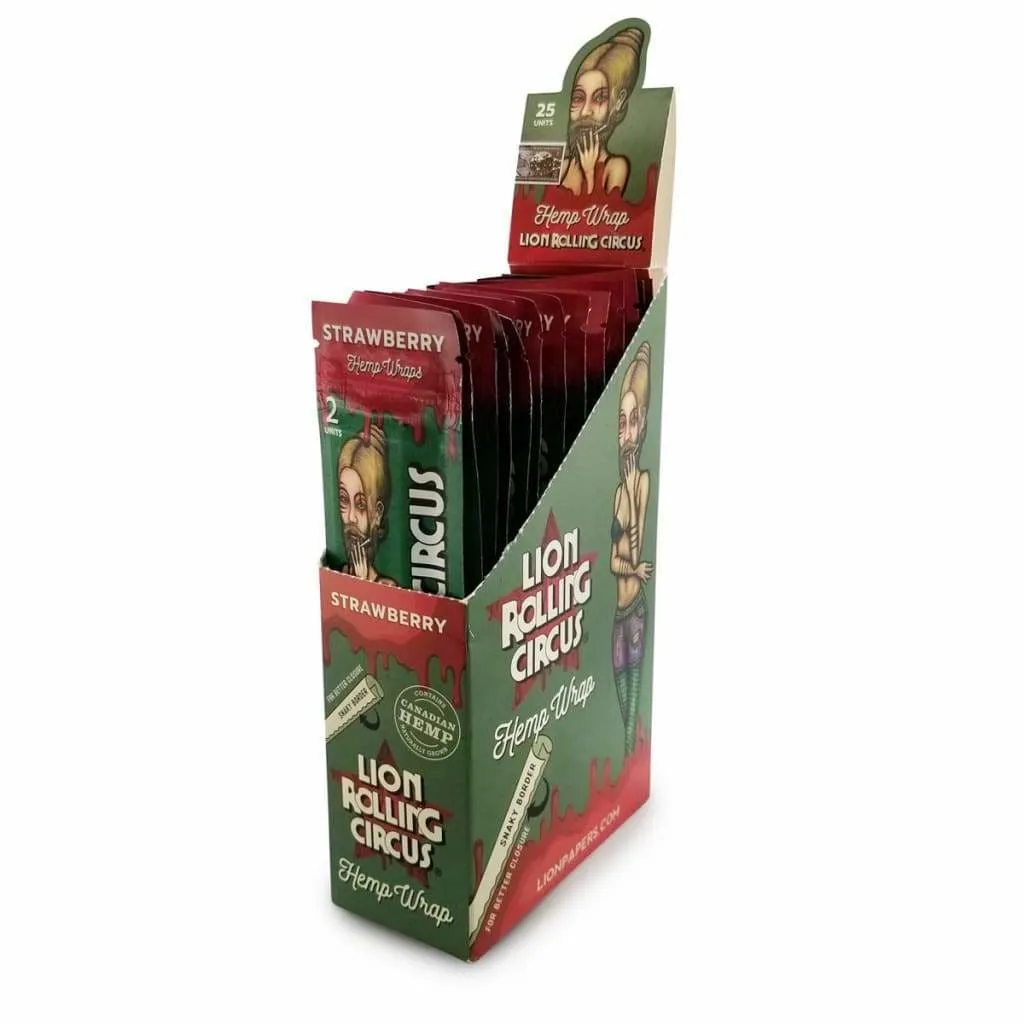 Lion Rolling Circus Flavored Hemp Wraps – Natural & Additive-free