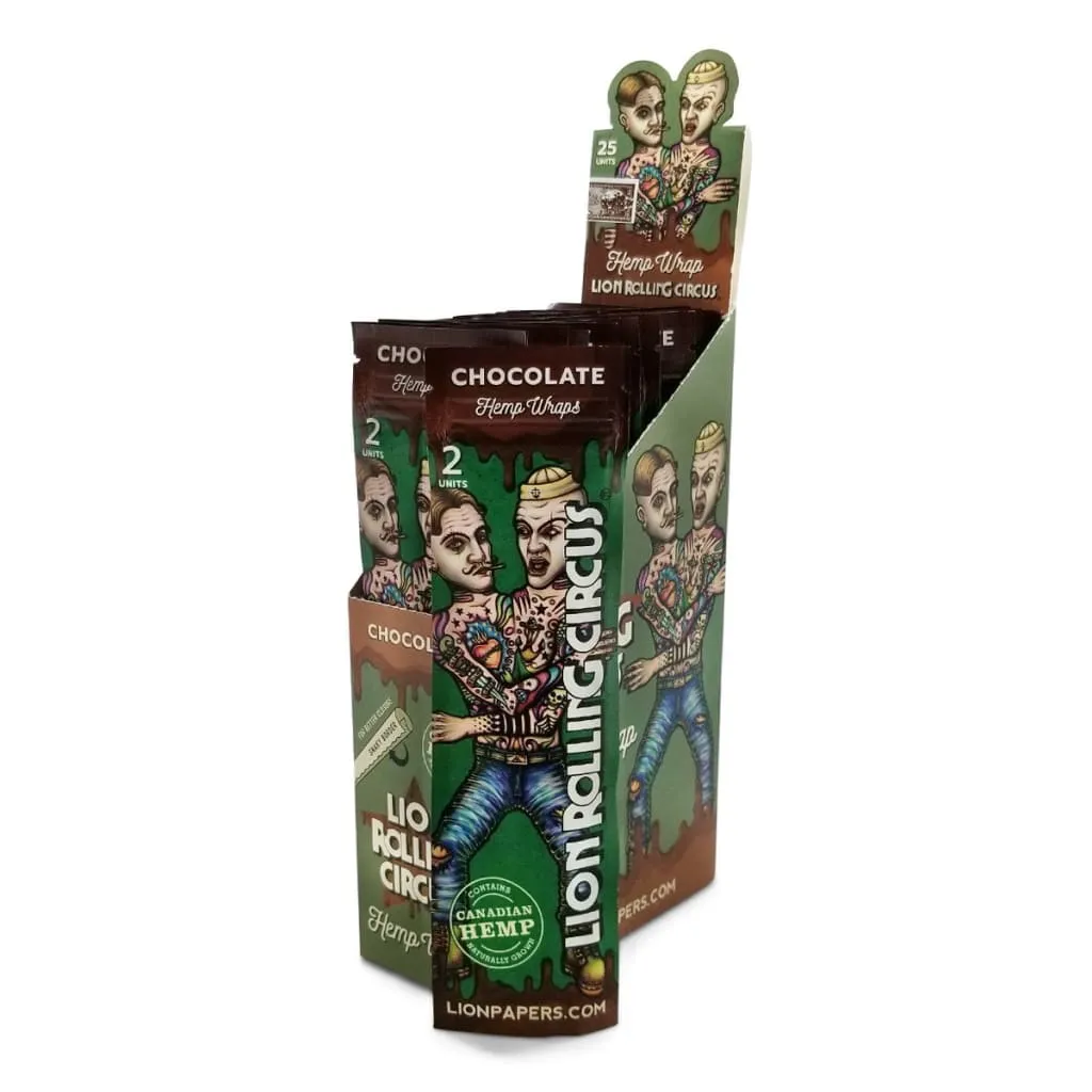 Lion Rolling Circus Flavored Hemp Wraps – Natural & Additive-free