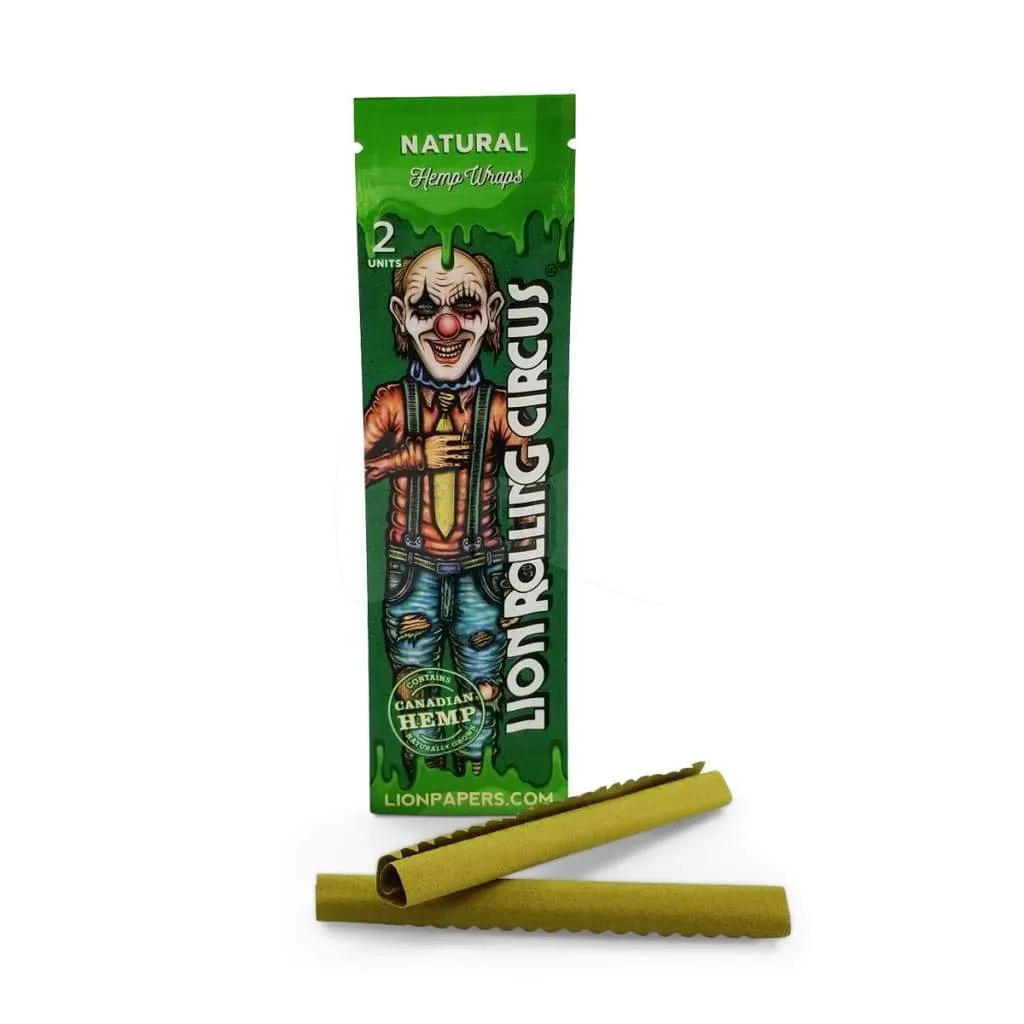 Lion Rolling Circus Flavored Hemp Wraps – Natural & Additive-free