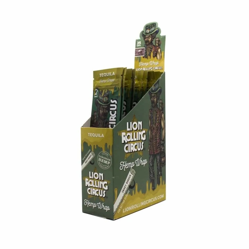 Lion Rolling Circus Flavored Hemp Wraps – Natural & Additive-free