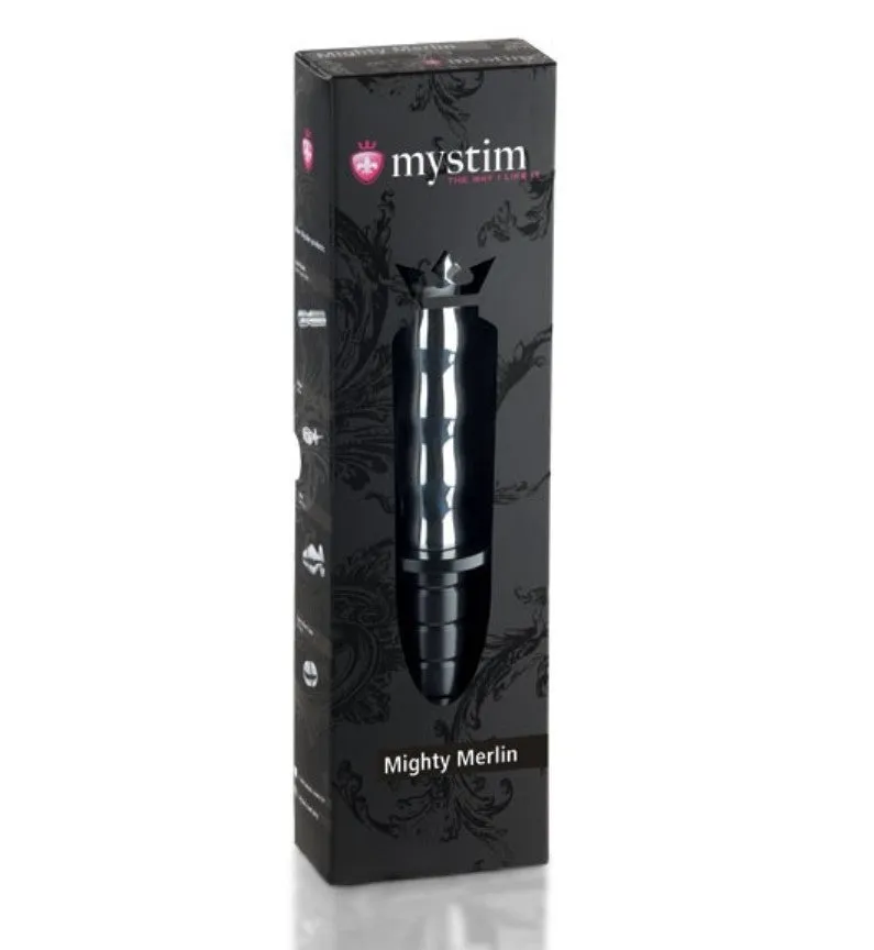 MYSTIM MIGHTY MERLIN E STIM DILDO