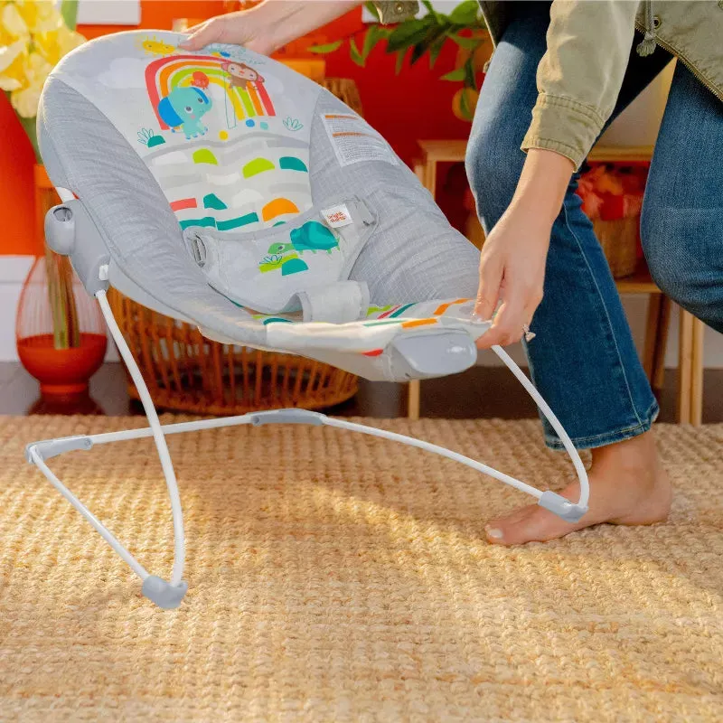 Playful Paradise Vibrating Baby Bouncer with Toys