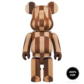*Pre-order* Longitudinal Chess 400% Wooden Bearbrick by KARIMOKU x Medicom Toy