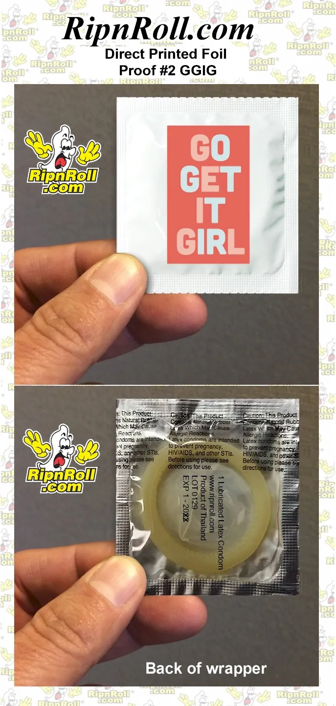 Printed White Foil with Full Color imprint - GGIG