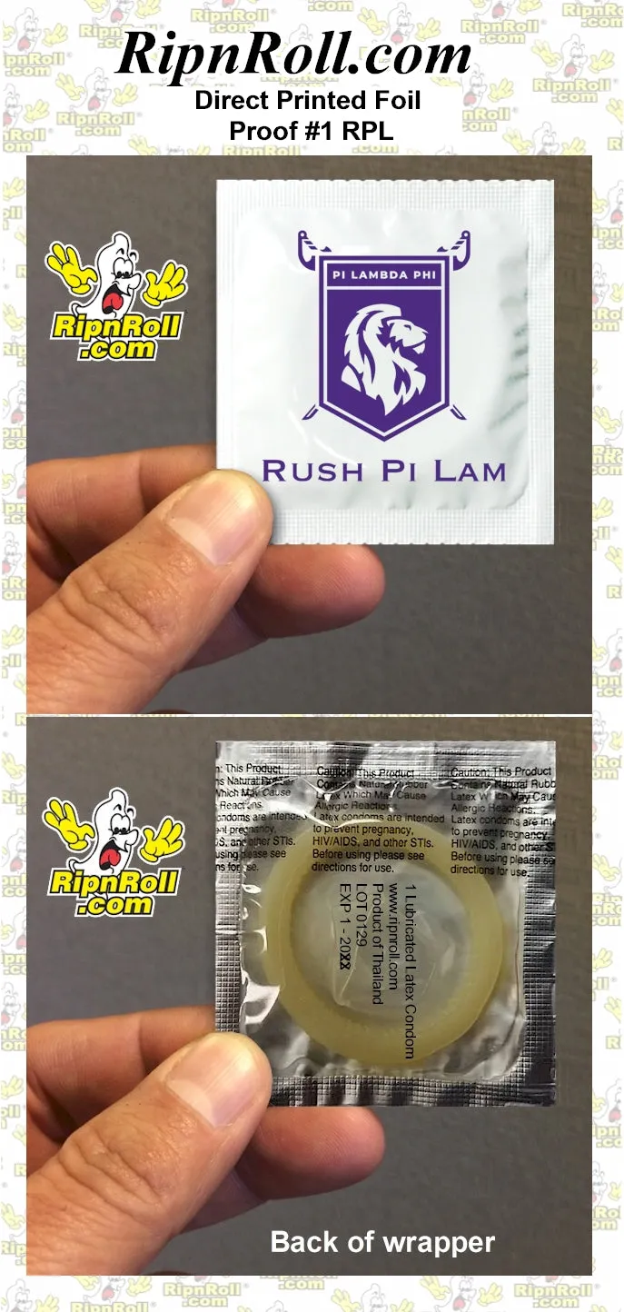 Printed White Foil with Full Color imprint - RPL