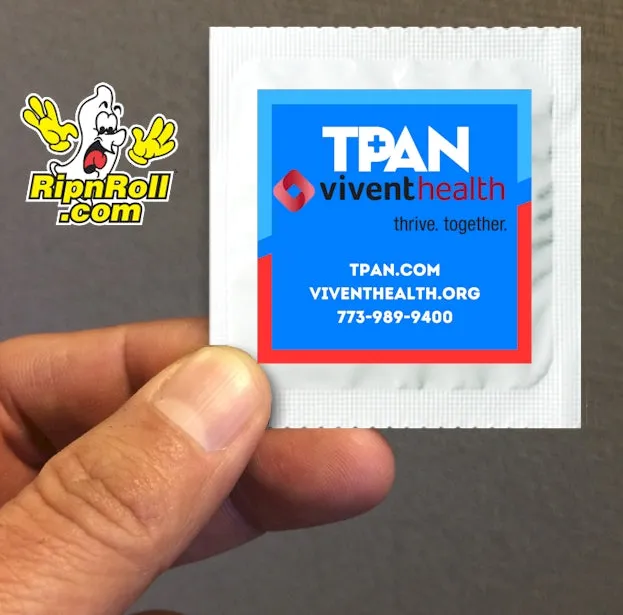 Printed White Foil with Full Color imprint - TPan