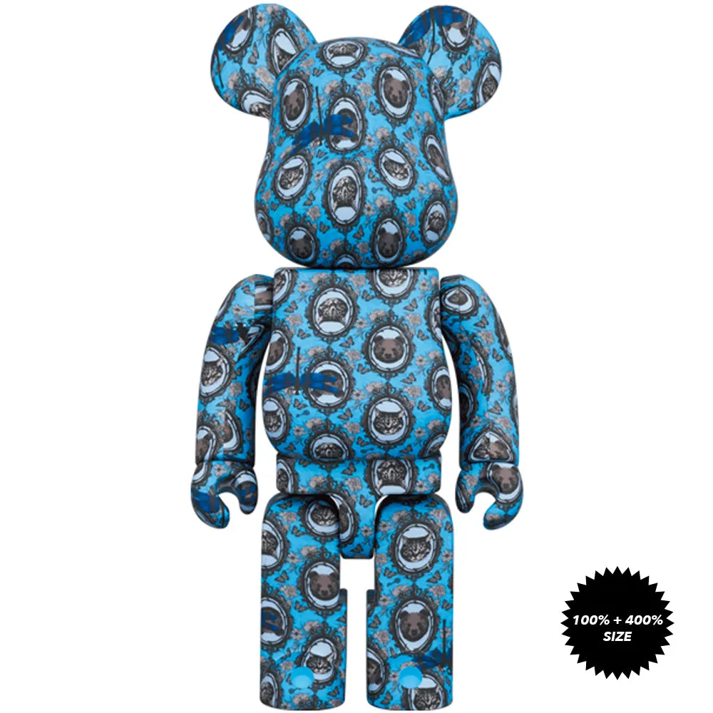 Robe Japonica Mirror 100%   400% Bearbrick Set by Medicom Toy