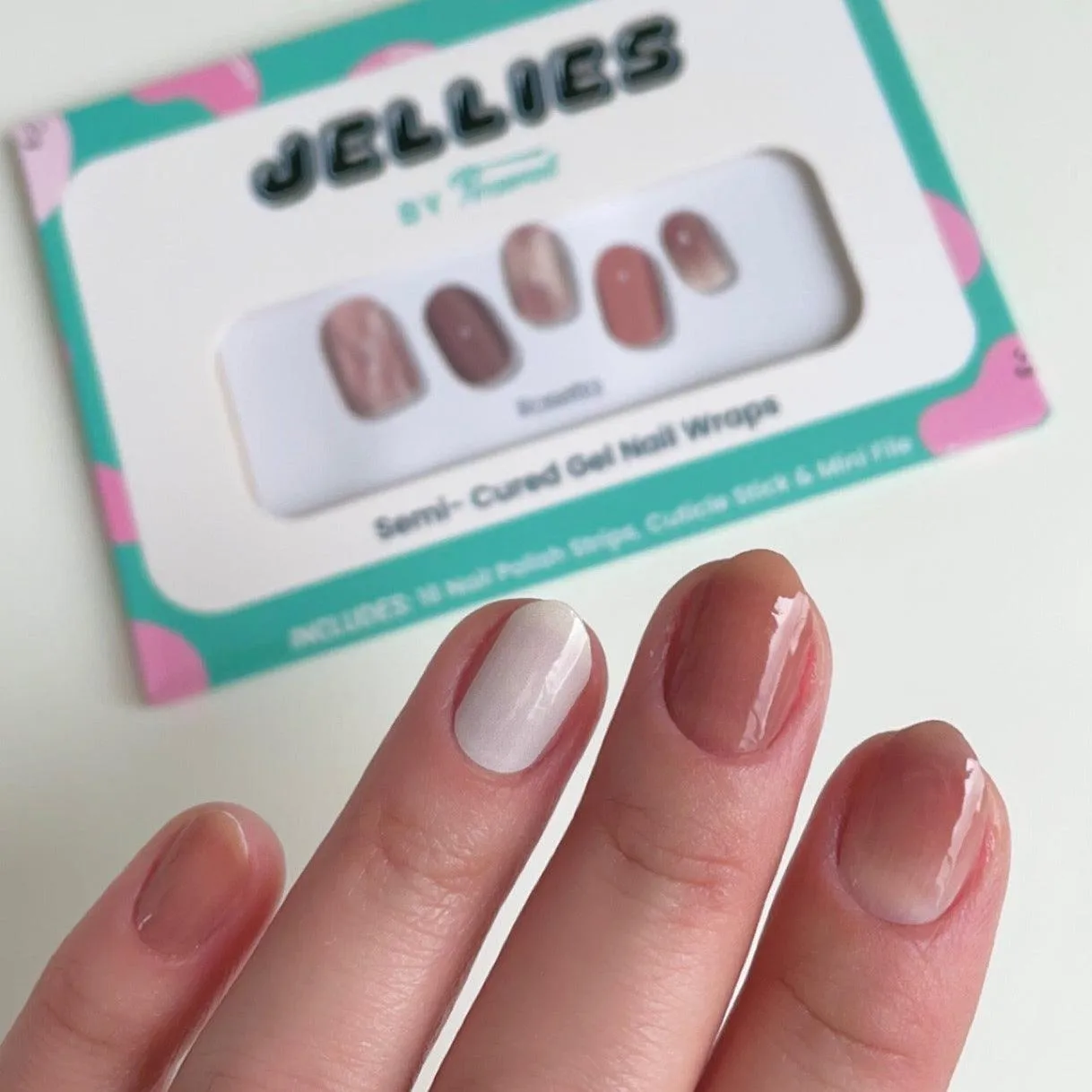 Rosetta | Jellies DIY Soft Semi Cured Gel Nail Wraps