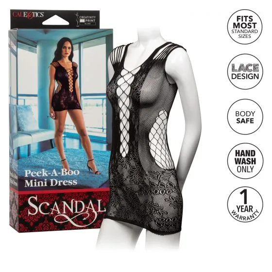 Scandal Peek-a-boo Mini Dress