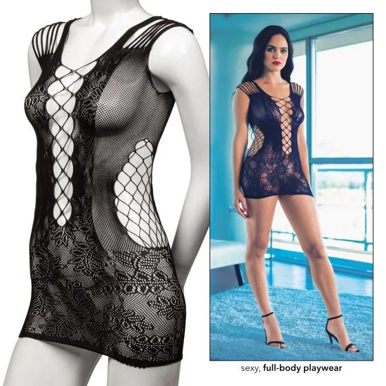 Scandal Peek-a-boo Mini Dress