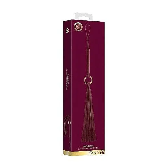 Shots Ouch! Halo Ringed Flogger Burgundy