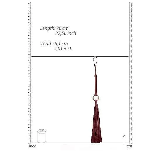 Shots Ouch! Halo Ringed Flogger Burgundy