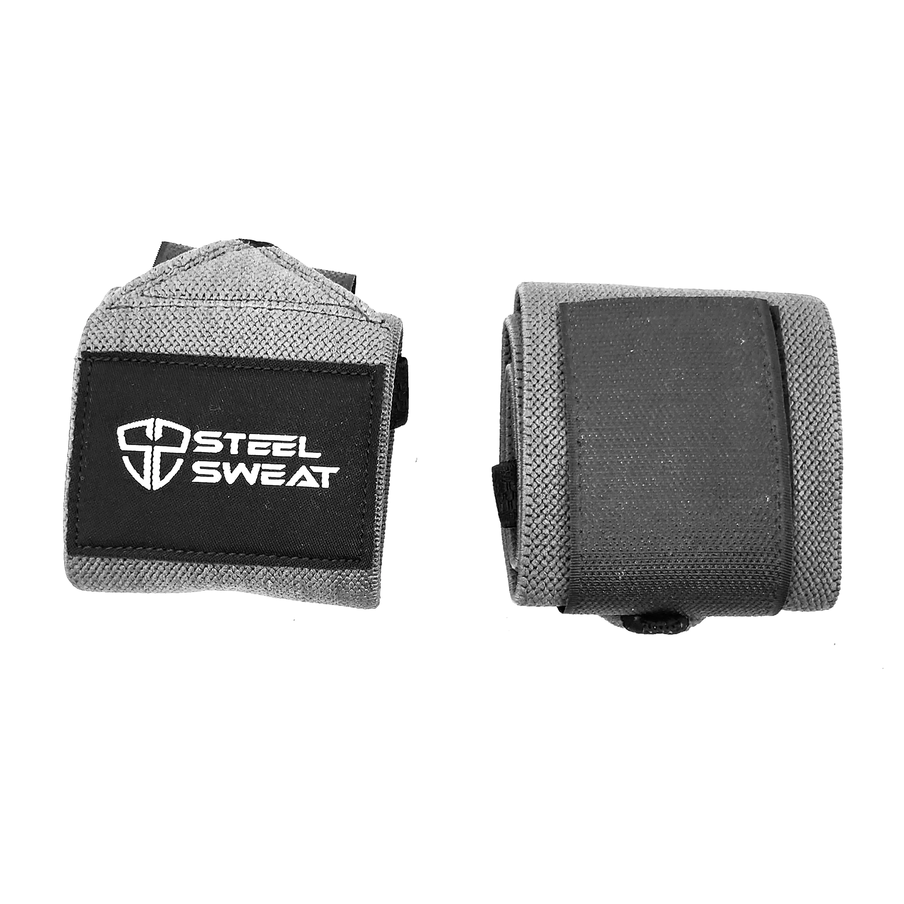 Steel Sweat Wrist Wraps - Grey