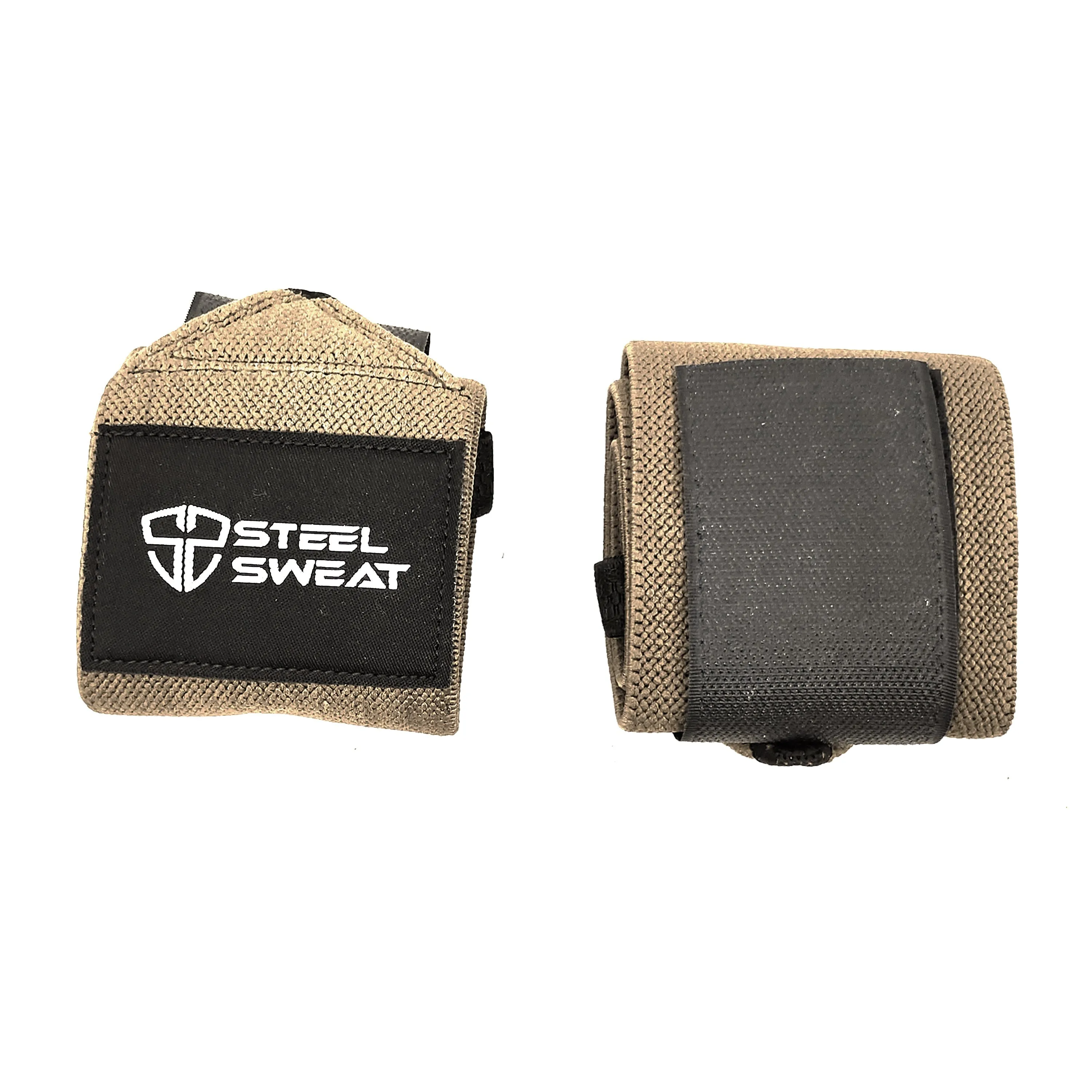 Steel Sweat Wrist Wraps - Tan