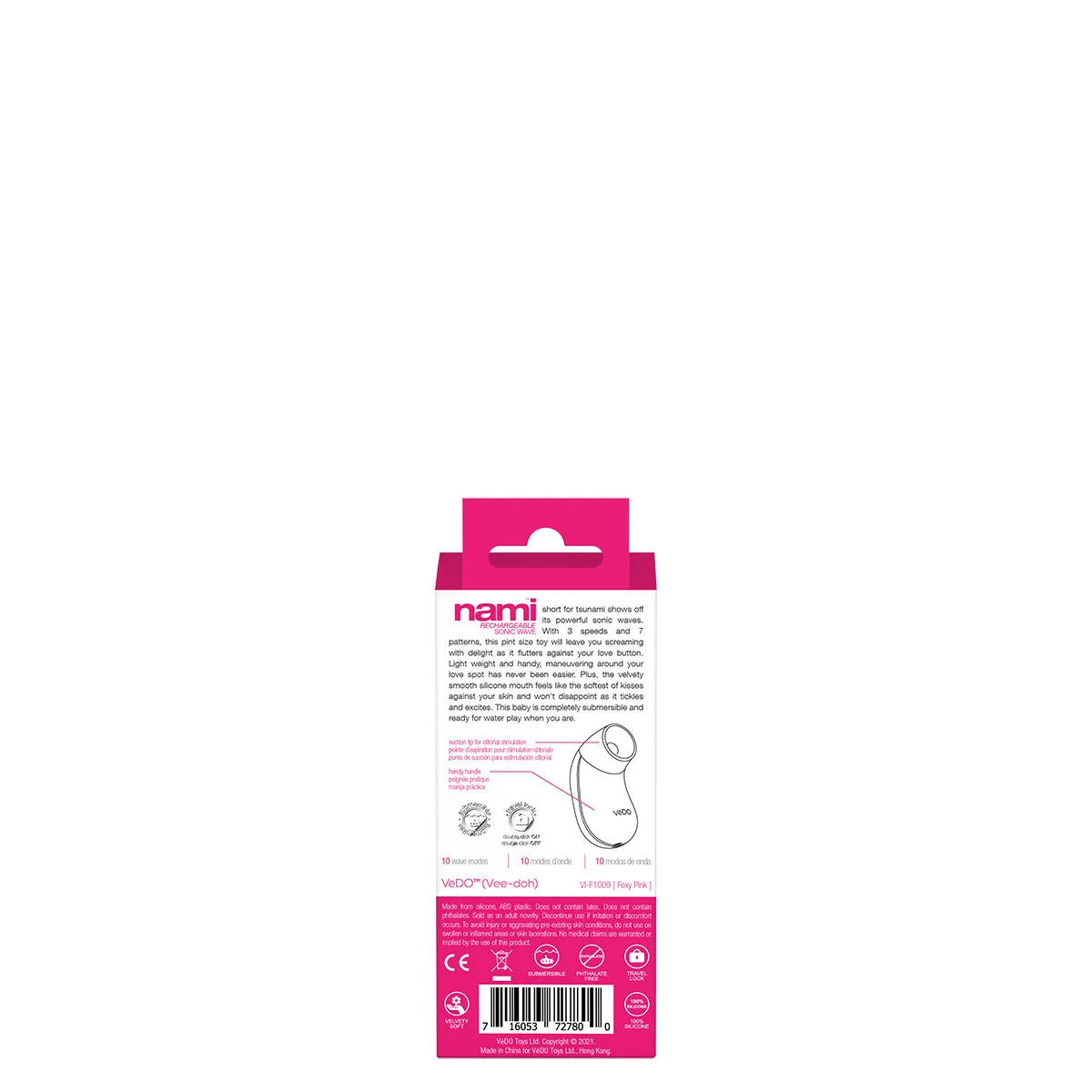VeDO NAMI Sonic Vibe Clit Stimulator - Pink