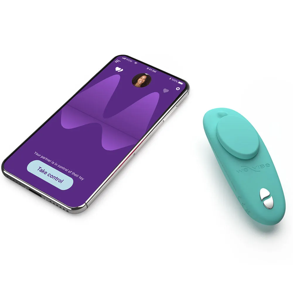 We Vibe Moxie Plus Teledildonic Panty Vibrator - Aqua