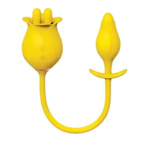 Yellow Clittastic Tulip Finger Massager Pleasure Plug Set