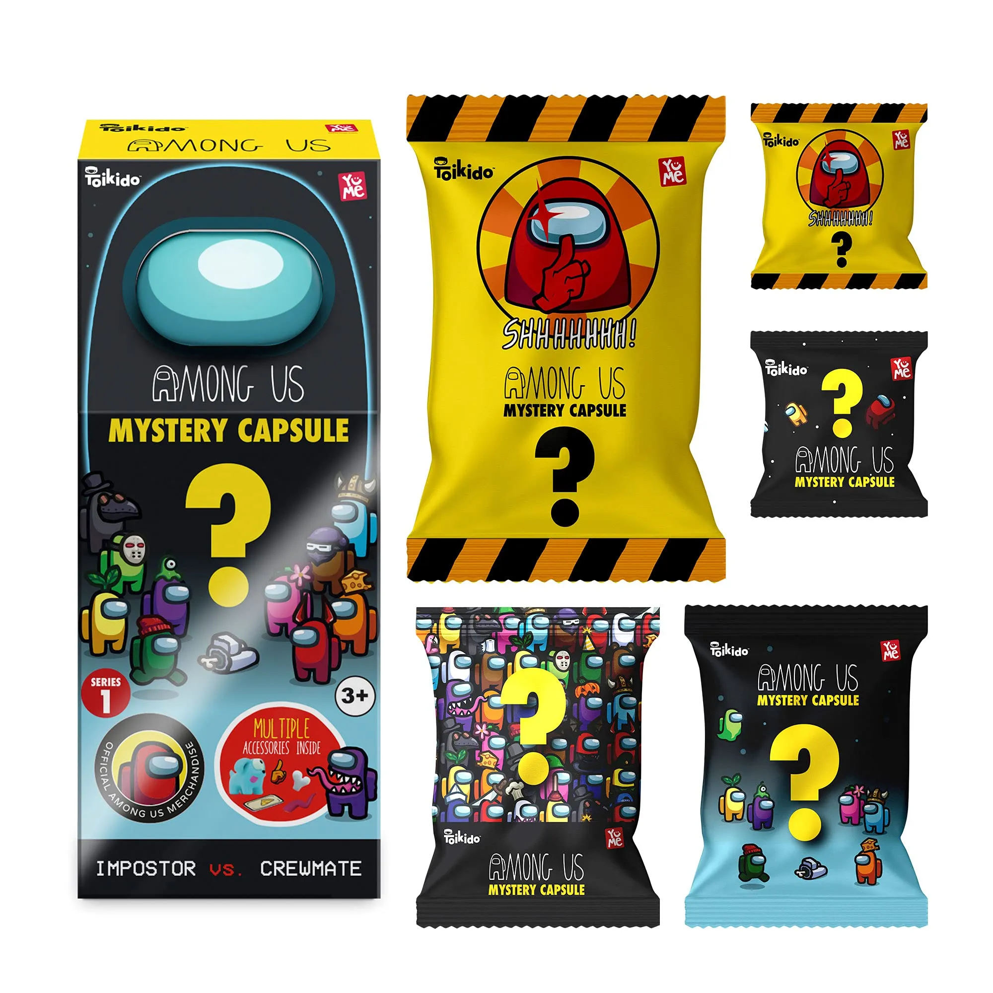 YuMe Among Us Mystery Capsules Impostor vs Crewmate Parent