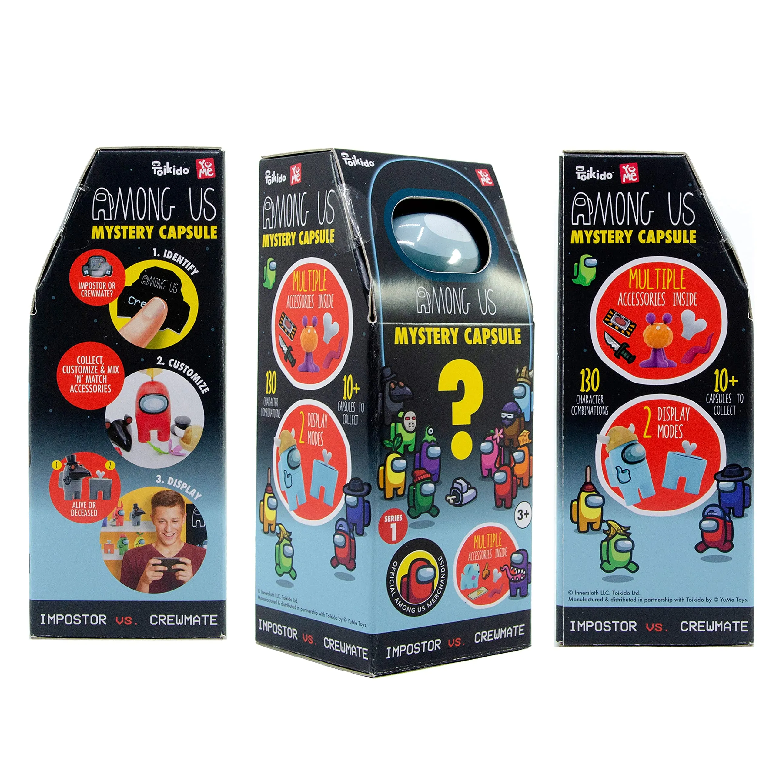 YuMe Among Us Mystery Capsules Impostor vs Crewmate Parent